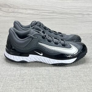 Nike Alpha Huarache Elite 4 Turf 'Black White' DJ6523 011 Size 14